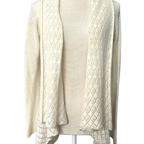 Old Navy Cream Cardigan Sweater with Diamond Knit. NWOT - Picture 1 of 8